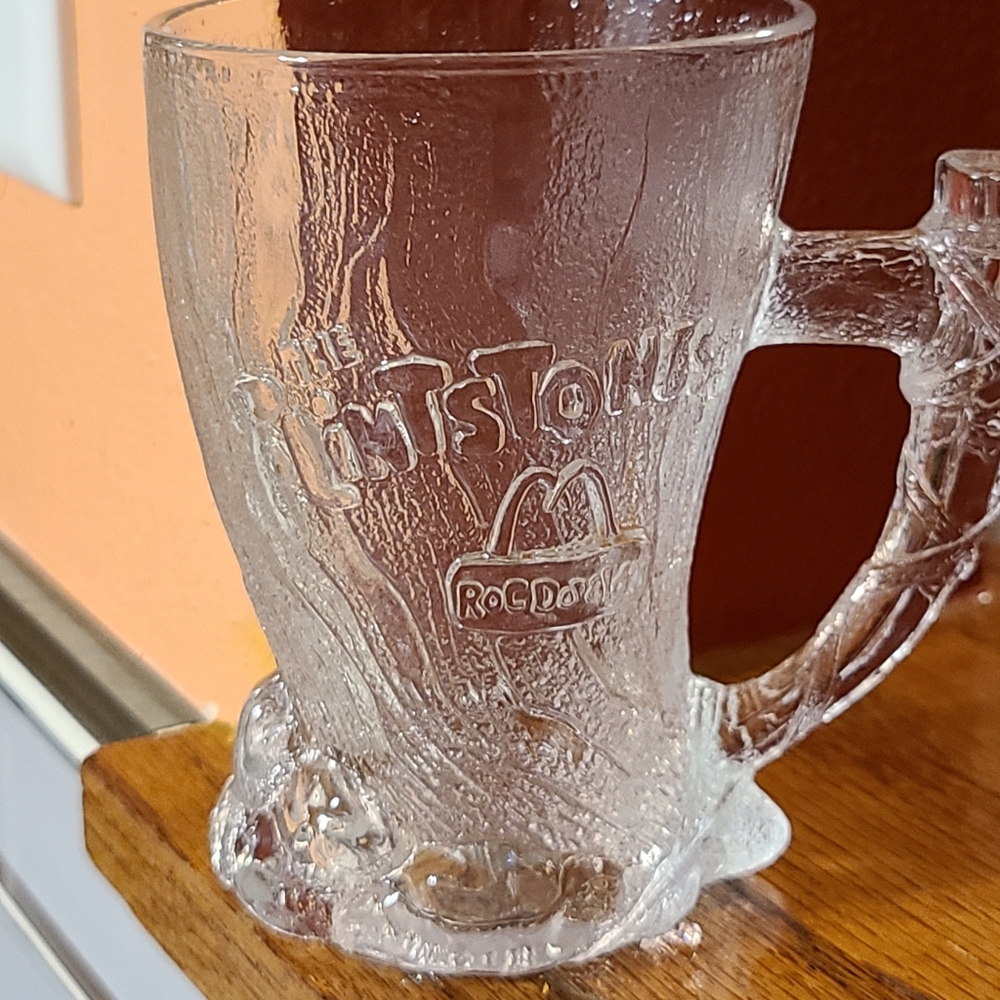 Flintstone glass cup